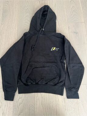 Black Kids Hooded Sweatshirt with Small Chest Logo